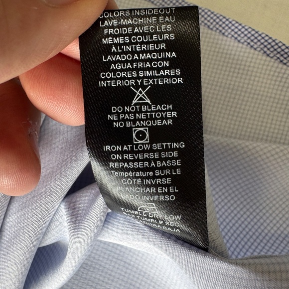 Tom Baine Performance Men's Lightweight Casual Dress Shirt Purple Graph Size XXL - Picture 9 of 15